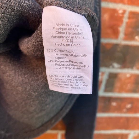 Madewell Texture and Thread Womens 2X Gray Jaquard Knot Front Ribbed Top - Picture 6 of 9